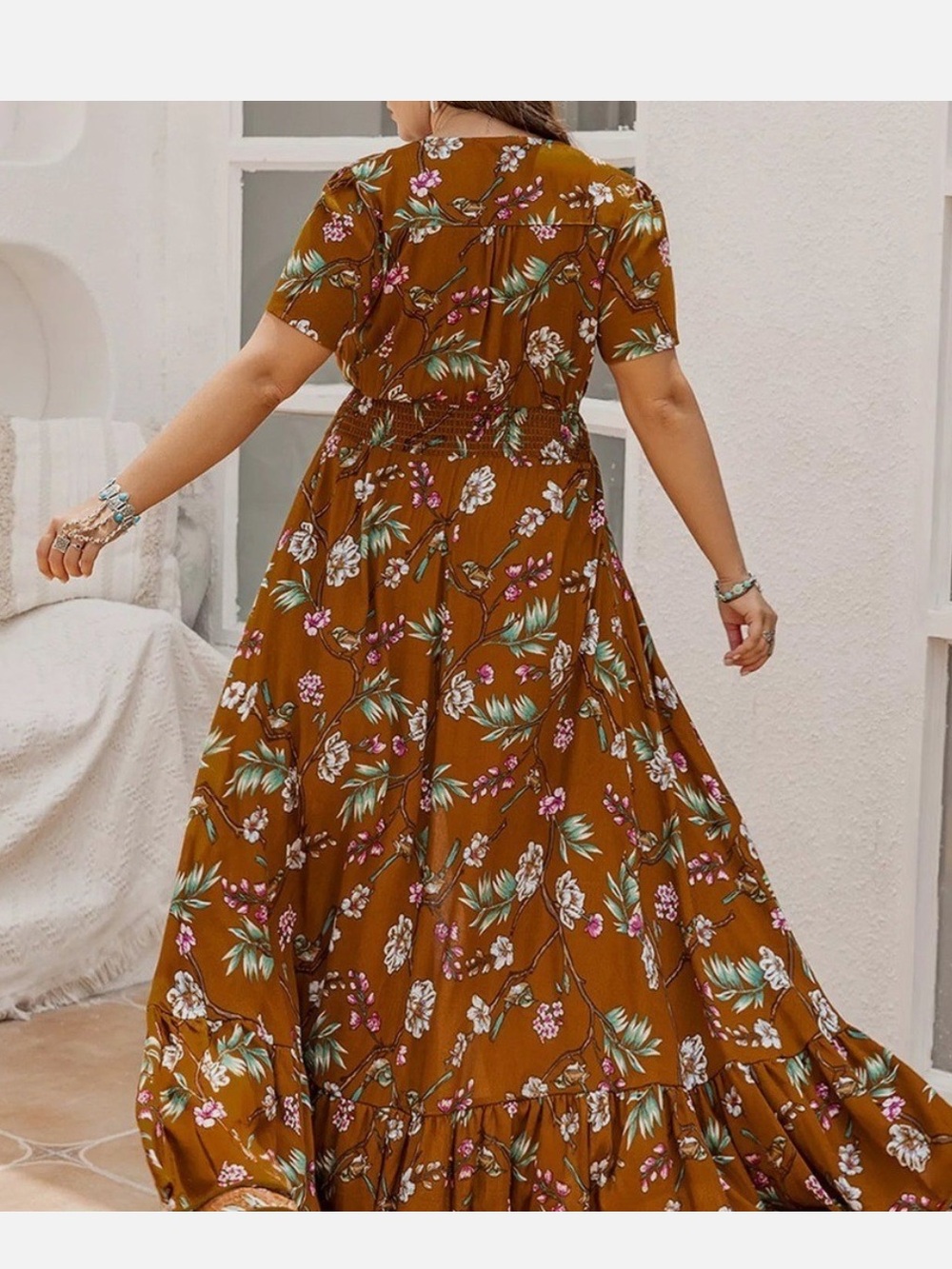 Rusty Dusty woman’s New with tags BoHo floral Maxi Dress size 3XL - Picture 2 of 9